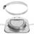 Happyyami Sump Pump Check Valve Silver Stainless Steel Set