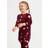 Lindex Tunika I Velour Top Long Velour Blusar - Red