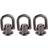 20PCS Gray Zinc Alloy D Ring Rivets 16x12mm