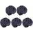 Bike Saddle Rain Cover Black Polyester 5pcs