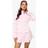 boohoo Womens Stripe Poplin Tie Cuff Shirt - Pink