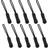Black Nylon Cord Zipper Pulls 10pcs