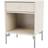 Montana Furniture Dream with Legs Oat/Matt Chrome Bedside Table 30x35.4cm