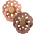 Bibs Boheme Latex Pacifier Size 1 0-6m 2-pack Peach/Woodchuck