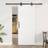 vidaXL Manual White Black 83 202 cm Sliding Door (x)
