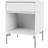 Montana Furniture Dream with Legs Snow/Chrome Bedside Table 30x35.4cm