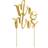 PartyDeco Mr&Mrs Gold Tårtdekoration