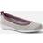 Hotter Wide Fit Ballerina Slippers - Mid Grey