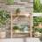 Berkfield Home Garden Potting Table 75x40x90 cm Solid Wood Pine