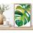 Artze Wall Monstera Abstract Botanical Print A4 Framed Art