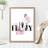 Artze Wall Hello Friday Fashion A2 With Oak Frame Framed Art