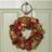 Samuel Alexander 36cm Red Hanging Christmas Wreath Decoration