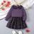Shein Young Girl Peter Pan Collar Vintage Floral Print Long Sleeve Dress
