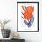 Artze Wall Blue Orange Allium Flower Market Framed Art