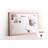Wall Mounted Cork Board With Print 40cm H x 60cm W x 2.5cm D