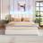 Beige Velvet Ottoman 160 x 200 cm Frame Bed