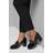 Wallis True Black Heeled Loafers Womens - True Black