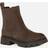 Gabor Suede Zip Chelsea Boots - Brown