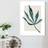 Artze Wall Palm Leaf Teal Green A2 Framed Art