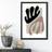 Artze Wall Matisse Floral Cutout Beige Brown Print A3 Framed Art