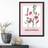 Artze Wall Pink Pansies Flower Market Boho Print A3 Framed Art