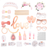 Wedding Photo Rose Gold Props 23 Pcs