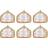 Uxcell 6 Pieces 6.7 x 5.1 Room Shape Embroidery Hoops Frame