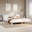 Bookcase without Mattress 200x200 cm Frame Bed