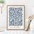 Artze Vintage William Morris Navy Willow A2 Framed Art