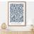 Artze Vintage Morris Navy Willow A3 Framed Art