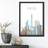Artze Wall Paris Colourful City Skyline Print A3 Framed Art