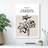 Artze Wall Beige Black Daffodil Boho Sketch Print A3 Framed Art