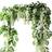 Living and Home 2 Pcs White Wisteria Fake Flowers 2M Artificial Plant 2pcs