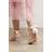 Oasis Dovile Satin Bow Back High Stiletto Heel Sandals - Pink