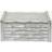 Fifty Five South Hiba Large Silver Finish Bamboo Effect Trinket Small Box