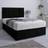 Bsspoke Divan Bed Set Black Plush Velvet Orthopaedic
