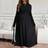 Shein Pregnant Women's Solid Color Minimalist Neck Long Sleeve Dress