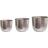 Ivyline Felix Hammered Metal Planter Set of 3
