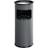 Durable Waste Basket Metal with Ashtray Round 7L Charcoal