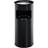 Durable Waste Basket Metal with Ashtray Round 7L Black