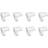 Sodial 8pcs Transparent Collision Angle Pvc Pad