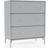 Montana Furniture Carry with Leg Fjord/Matt Chrome Chest of Drawer 69.6x82.2cm