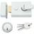 Afit White Nightlatch Front Door Lock Easy Grip