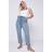 Yours Wash Denim Boyfriend Jeans - Light Blue