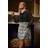 Yours Sequin Embellished Mini Skirt Plus Size - Silver