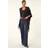 Roman Diamond Hotfix Knit Poncho - Black