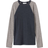 Name It Ombre Blue Satellites Sleeves Needle Ls Top Solid - Mørkebeige
