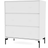 Montana Furniture Carry With Leg Snow/Black Chest of Drawer 69.6x82.2cm