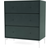 Montana Furniture Carry With Leg Black Jade/Snow Chest of Drawer 69.6x82.2cm
