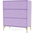 Montana Furniture Carry With Leg Iris/Brass Chest of Drawer 69.6x82.2cm
